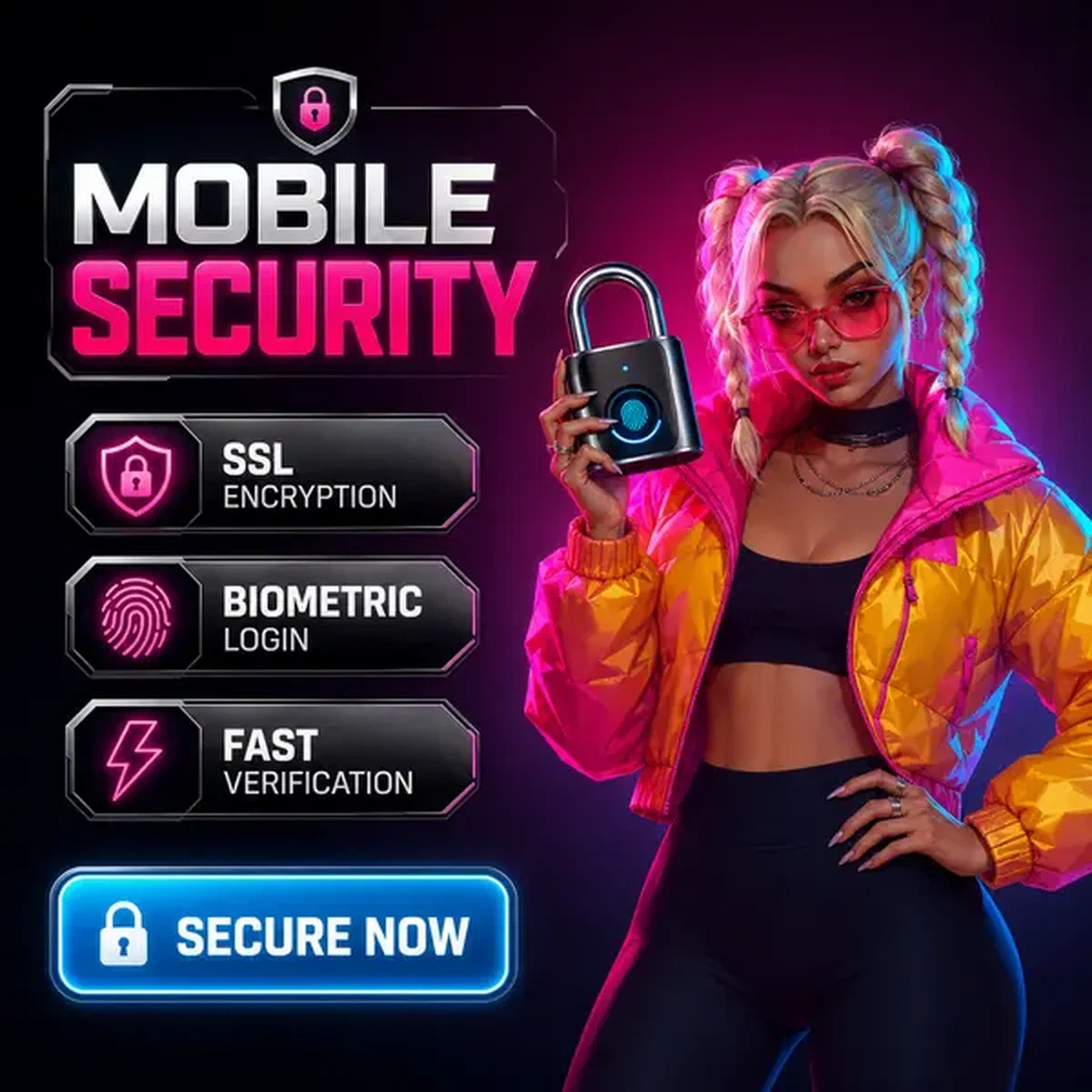 Spieler untersucht biometrisches Sicherheitsschloss für mobile App-Anmeldeverifizierung